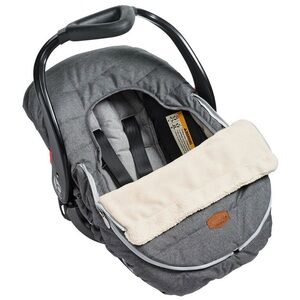 JJ Cole Gray and Cream Infant Car Seat Cover